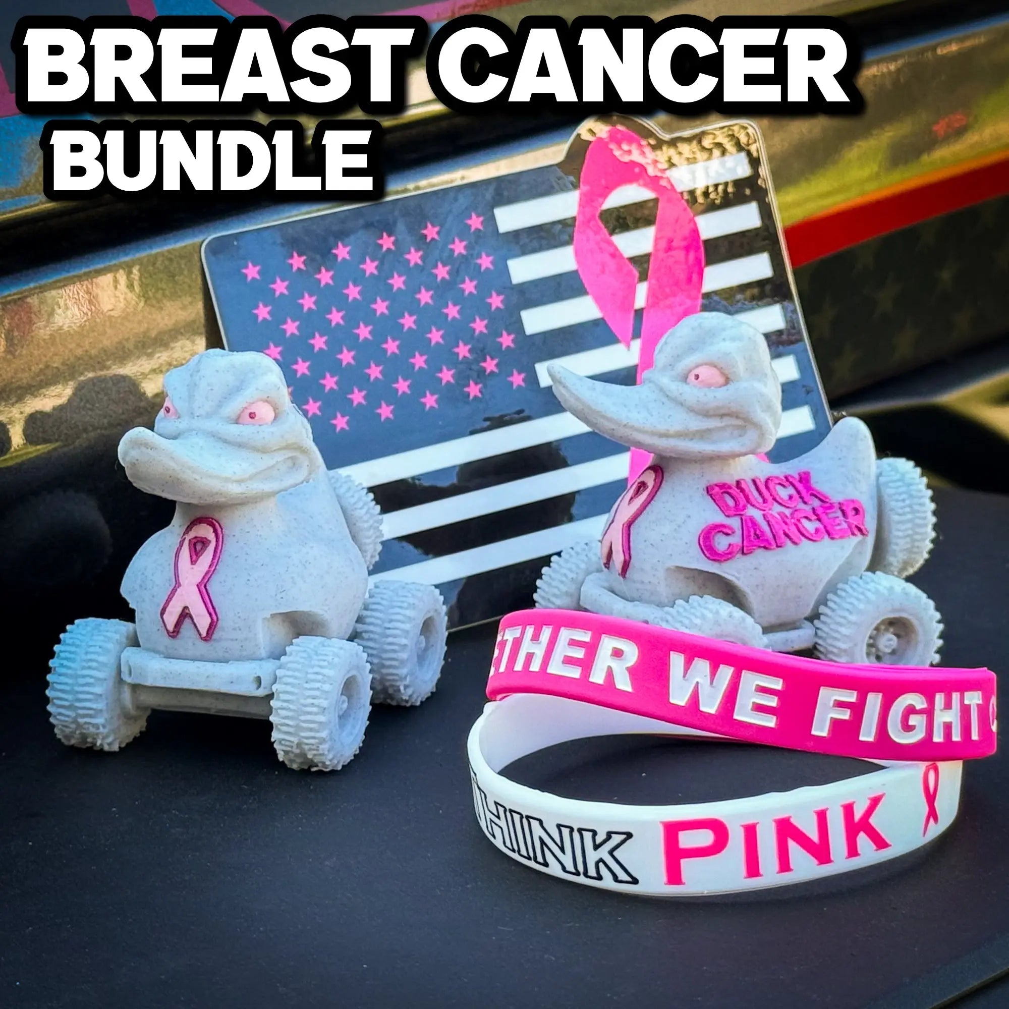 Breast Cancer Duck Bundle - F1rstWarrior JEEPish Default Title