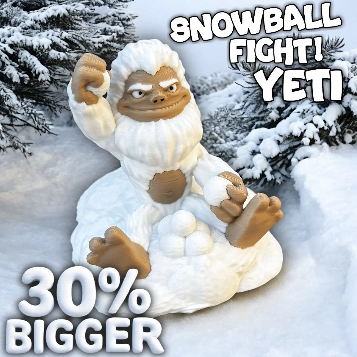 Snowball Fight! Yeti - DeskMate - F1rstWarrior DeskMate Default Title