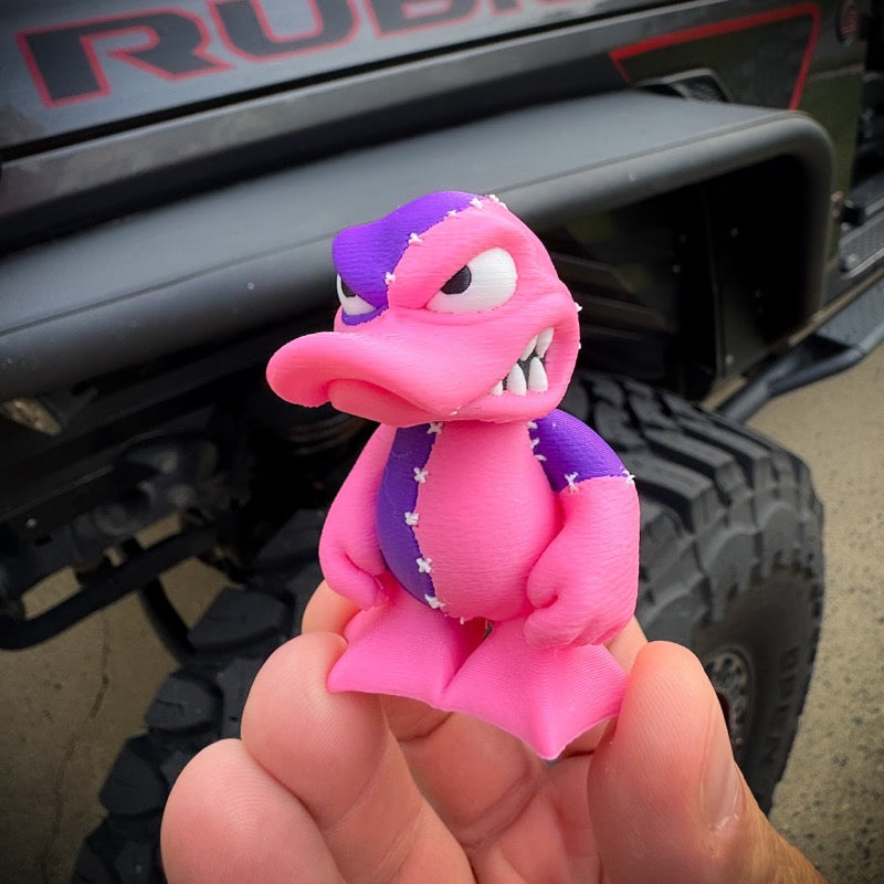 Pink & Purple Patches the Duck - Limited Edition