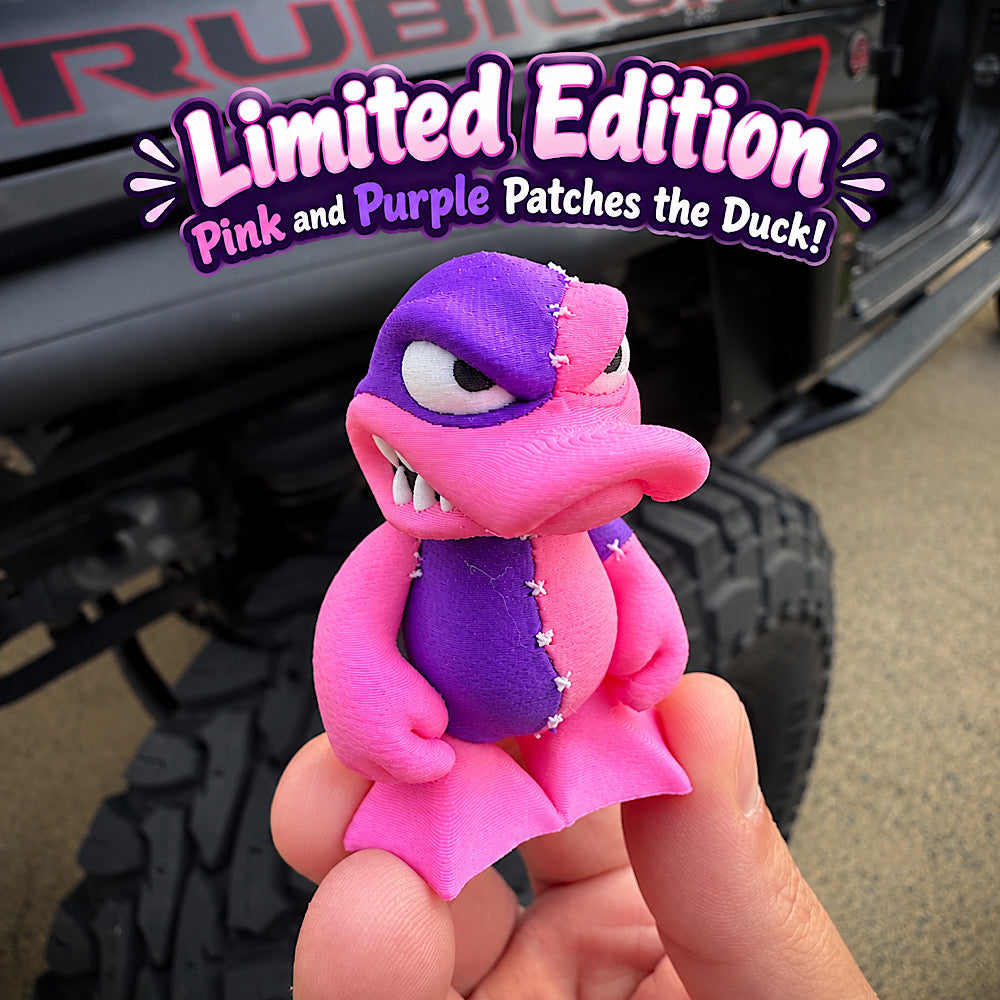 Pink & Purple Patches the Duck - Limited Edition