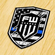 1W Blue Line Decal