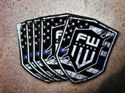 1W Blue Line Decal