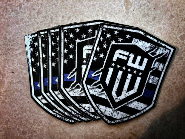 1W Blue Line Decal - F1rstWarrior Sticker Default Title