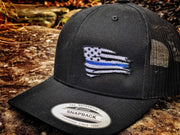 Blue Line Battle Flag Snapback Hat