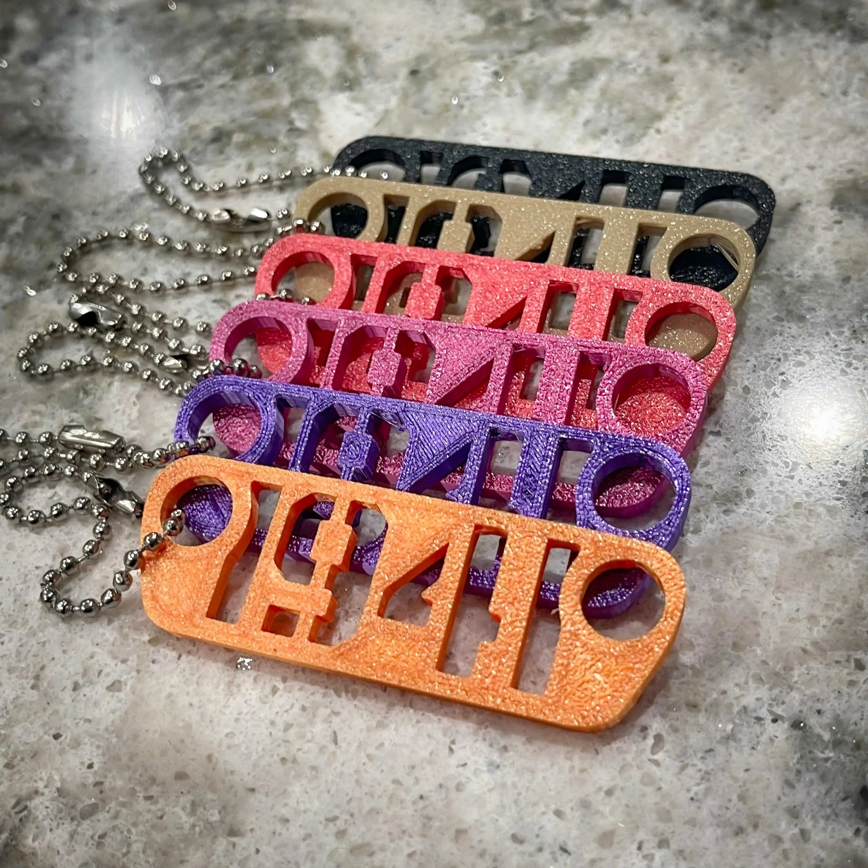 1941 Keychain - F1rstWarrior JEEPish Juliet Kilo / Black
