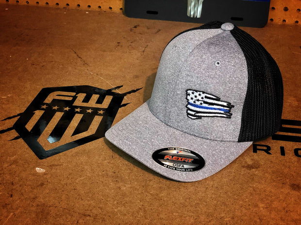 Blue Line Battle Flag FLEXFIT Hat