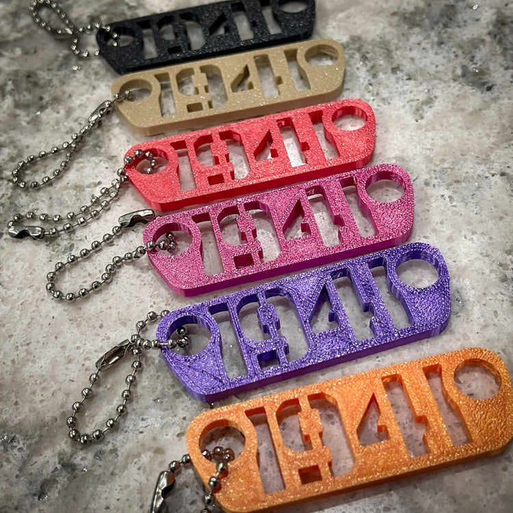 1941 Keychain - F1rstWarrior JEEPish Juliet Kilo / Black