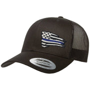 Blue Line Battle Flag Snapback Hat