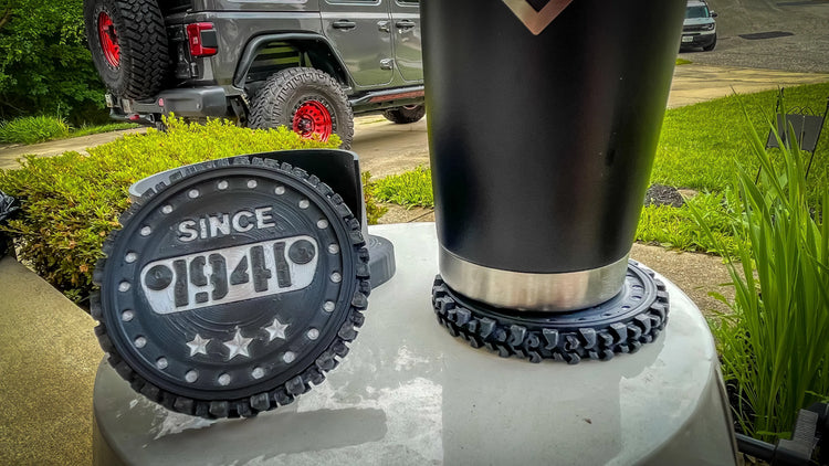 MudTire Coaster Set - F1rstWarrior JEEPish Default Title