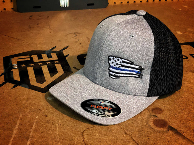 Blue Line Battle Flag FLEXFIT Hat