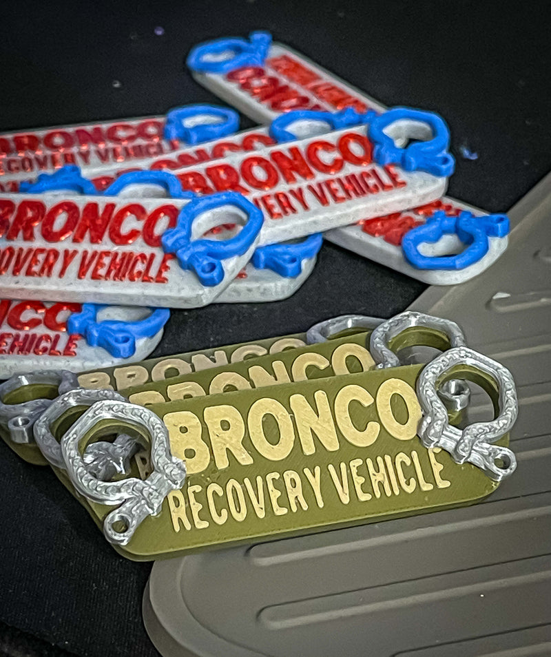 Bronco Recovery KeyChain