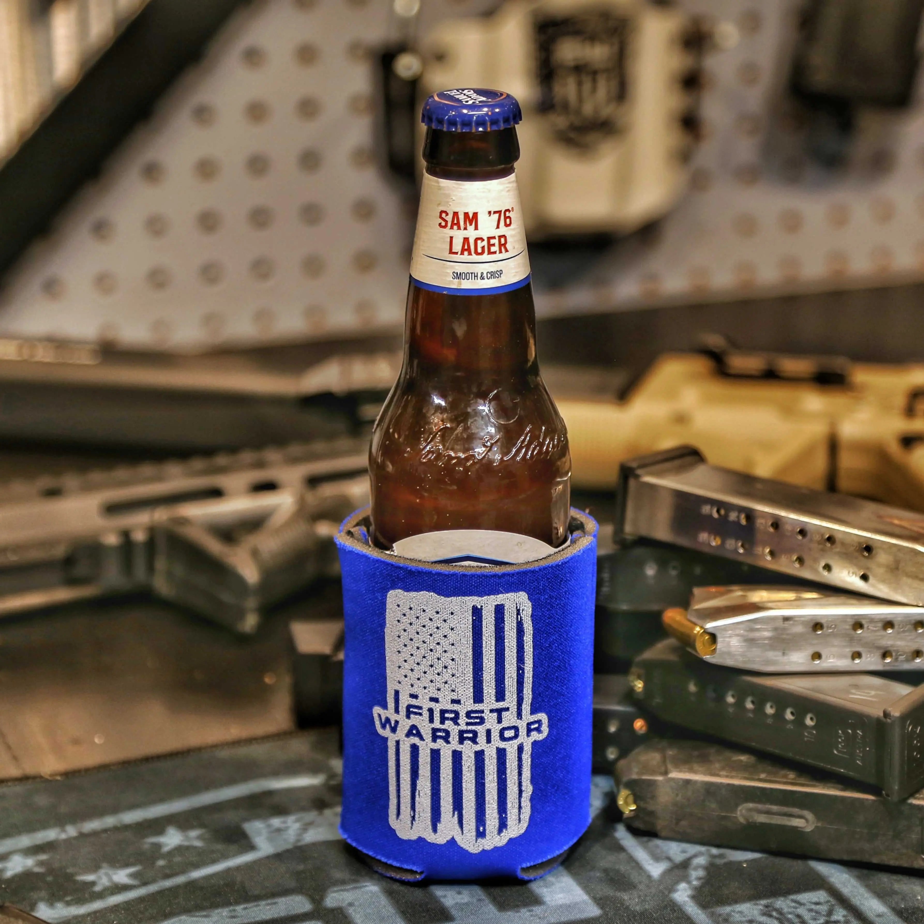1W BLUE Soft Koozie - F1rstWarrior GEAR Default Title