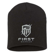 1W Beanie - Black - F1rstWarrior HATS Black