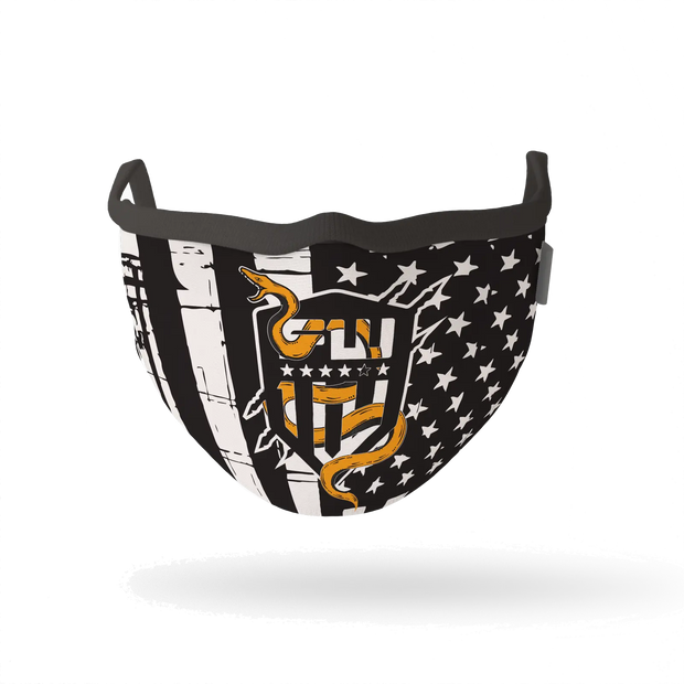 Warrior Mask - B&W Logo/Snake