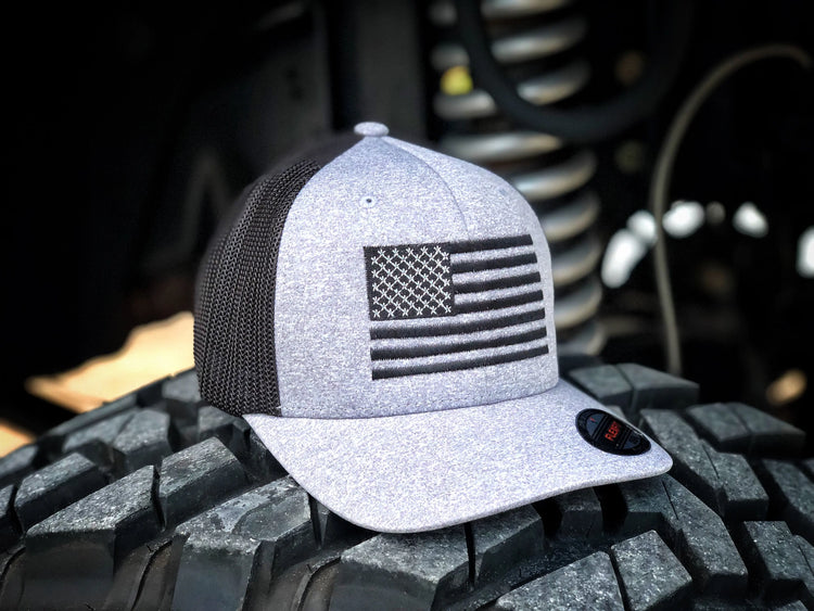 United Flag Black FLEXFIT - F1rstWarrior HATS Default Title