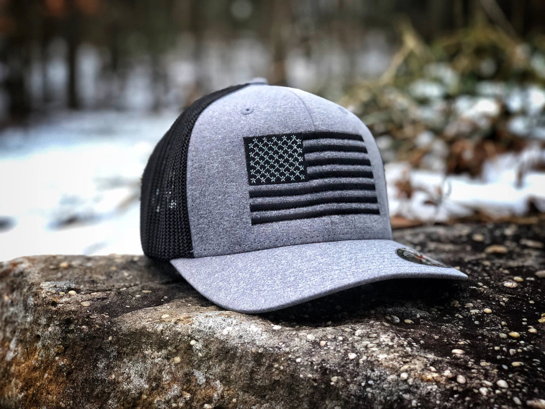 United Flag Black FLEXFIT - F1rstWarrior HATS Default Title