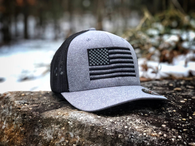 United Flag Black FLEXFIT - F1rstWarrior HATS Default Title