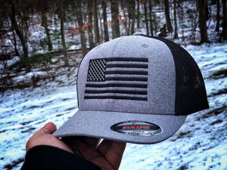 United Flag Black FLEXFIT - F1rstWarrior HATS Default Title