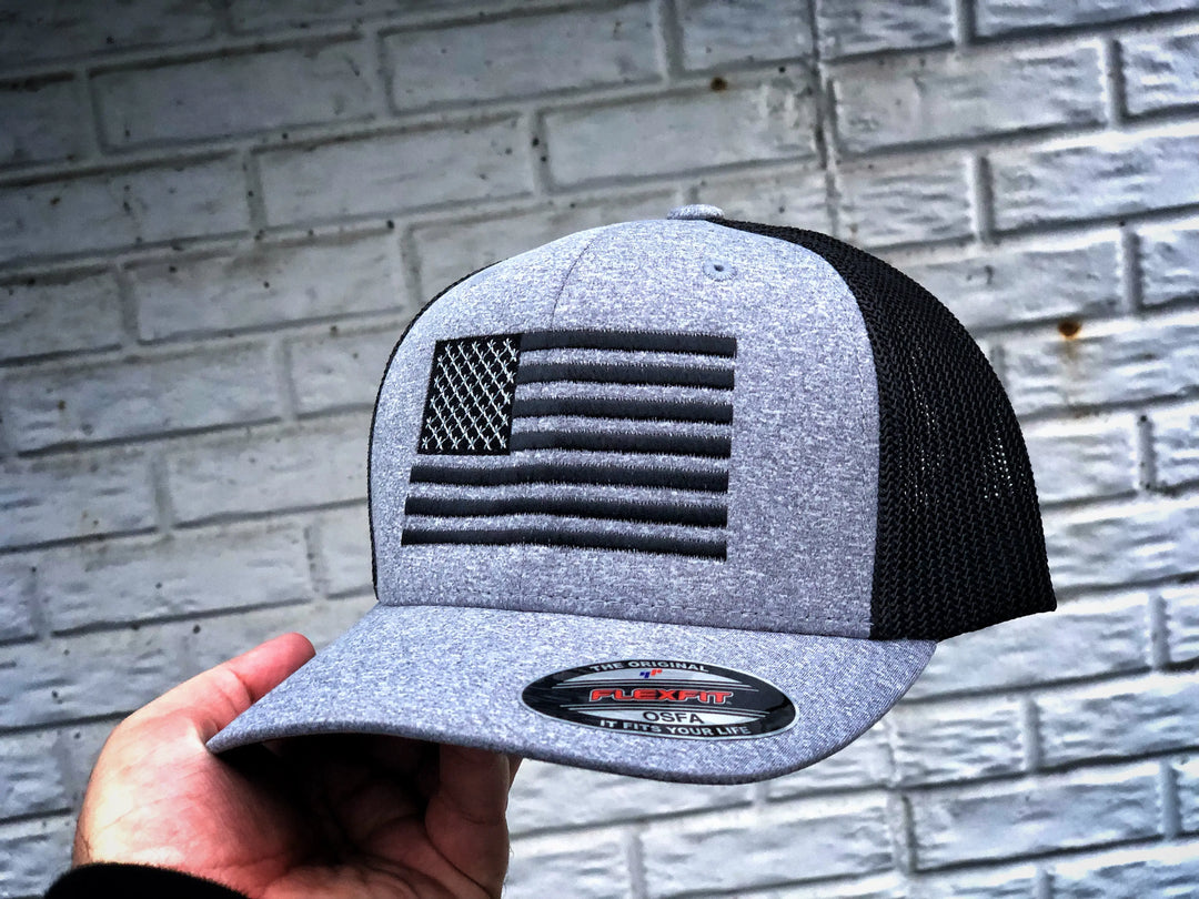 United Flag Black FLEXFIT - F1rstWarrior HATS Default Title