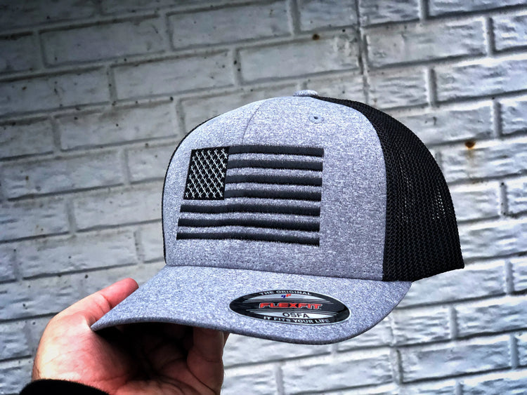 United Flag Black FLEXFIT - F1rstWarrior HATS Default Title