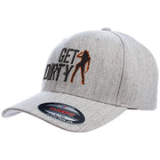 Get Dirty Clean Version FlexFit Wool Blend Hat with Pistol Girl Logo