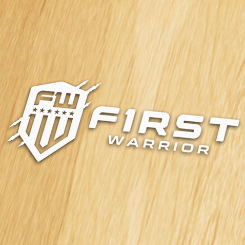 First Warrior Decal - WHITE Wide Version