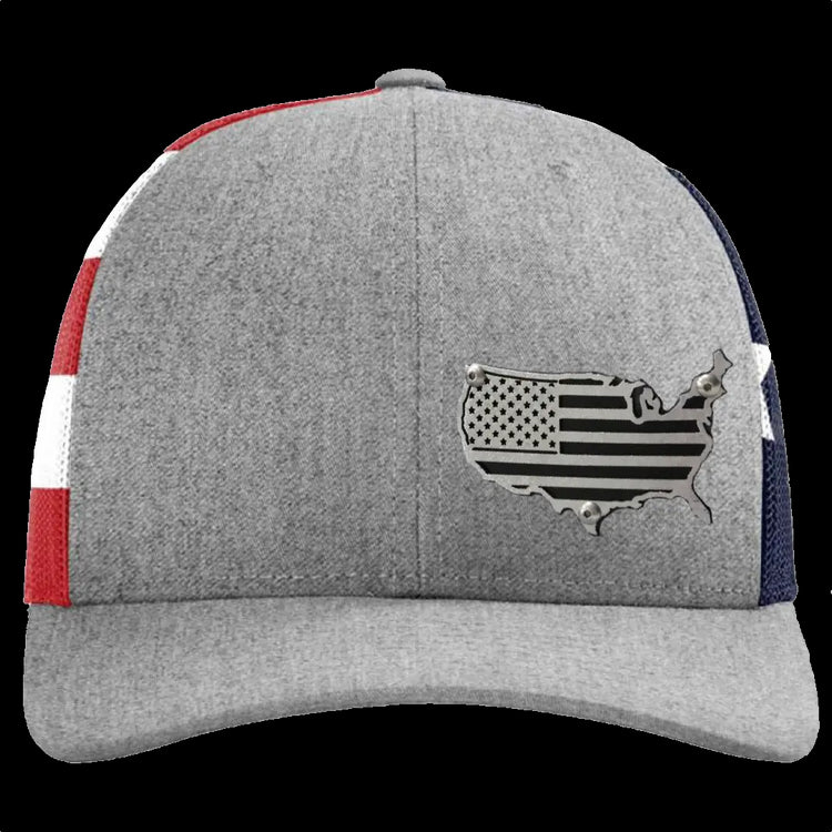 USA Signature Series - GRAY Flag - F1rstWarrior HATS Default Title