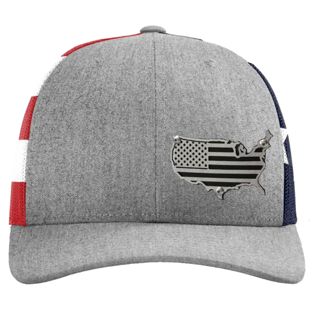 USA Signature Series - GRAY Flag - F1rstWarrior HATS Default Title