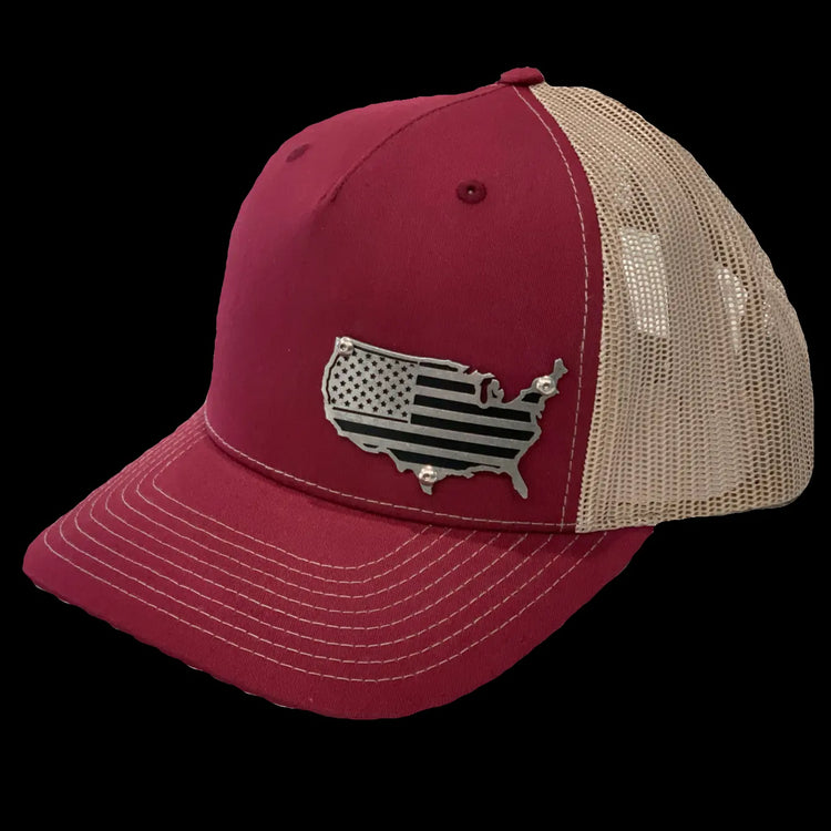 USA Signature Series - RED/TAN - F1rstWarrior HATS Default Title