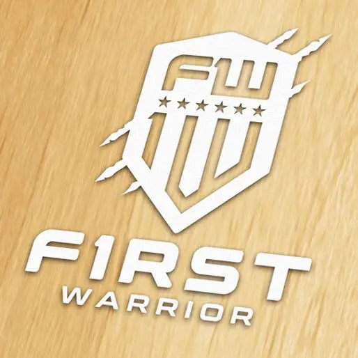 First Warrior Decal - White Tall Version - F1rstWarrior Sticker White / Square - 6"x5"