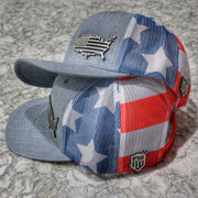 USA Signature Series - GRAY Flag - F1rstWarrior HATS Default Title