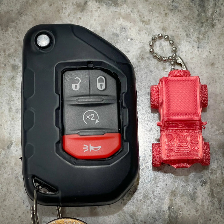 Mini Offroad Keychain - F1rstWarrior JEEPish Black