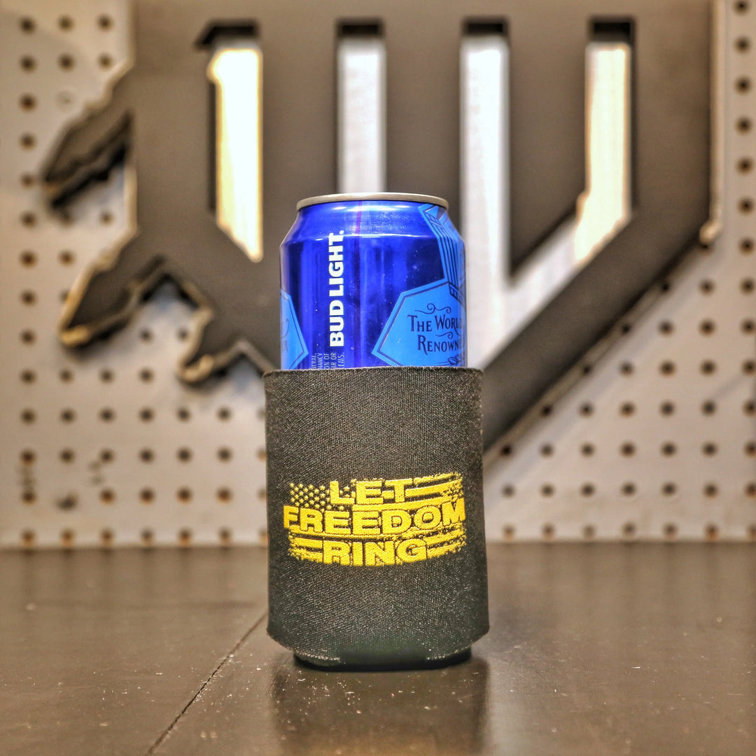 Let Freedom Ring Soft BLACK Koozie - F1rstWarrior GEAR Default Title