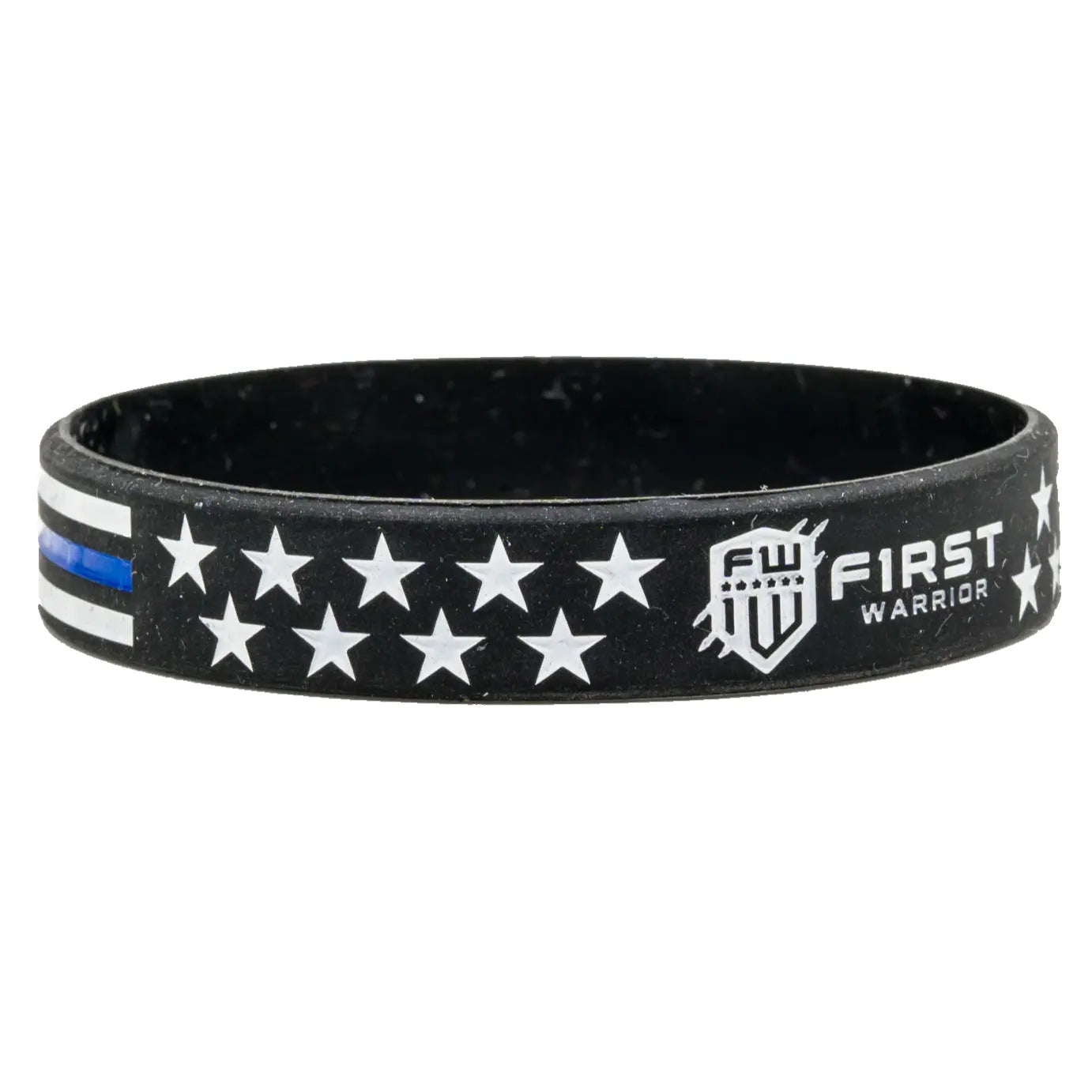 Firstwarrior Blue Line Flag wristband - F1rstWarrior GEAR Default Title